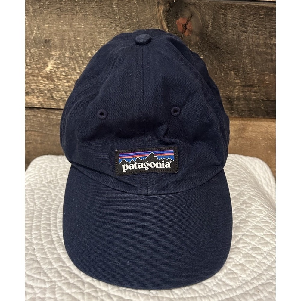 Patagonia Hat Cap Strap Back Mens One Size Navy Organic Cotton‎ Casual Outdoor